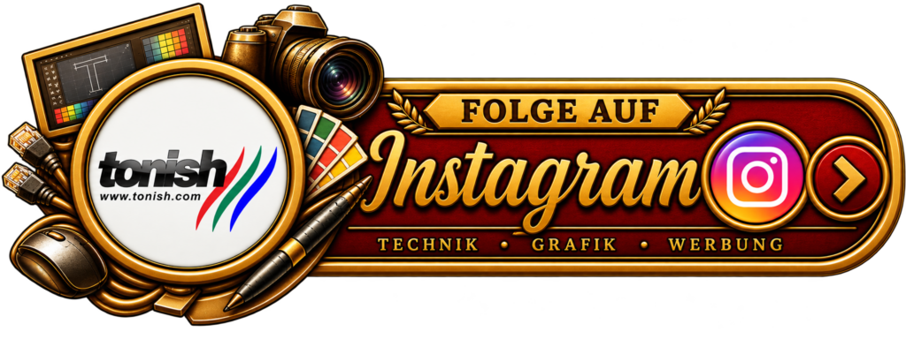 Instagram Link Tonish Technik - Grafik - Werbung